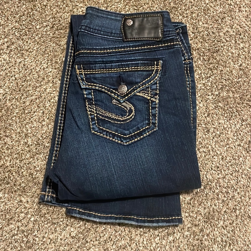 Silver jeans
